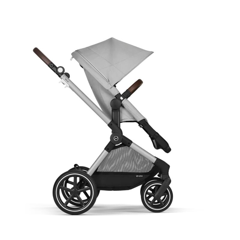 CYBEX Gold Kinderwagen EOS Lux 2-in-1, Reisesystem, Ab Geburt bis 22 kg (ca. 4 Jahre), Lava Grey Lux