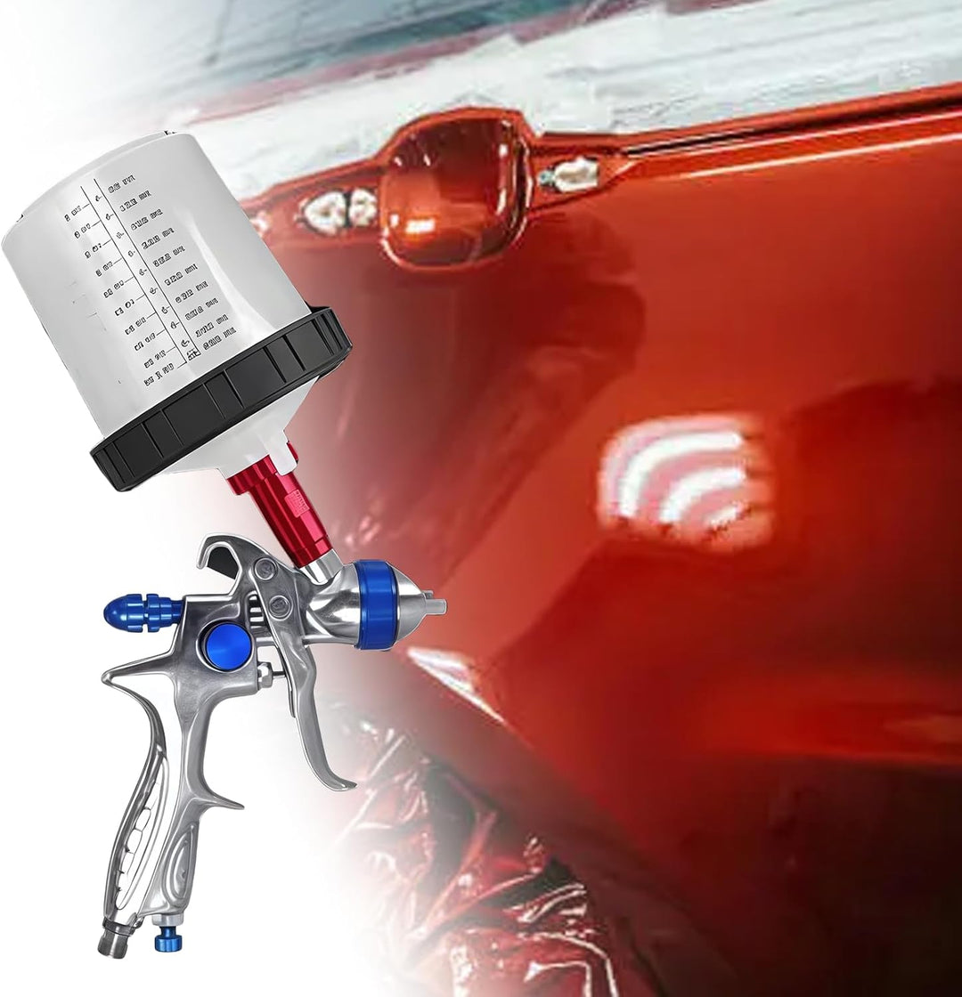 Farbmischbecher Lackmischbecher Kit: Lackmischbecher Deckel und Linersystem mit 10 600ML Bechereinsä