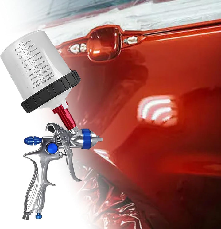 Farbmischbecher Lackmischbecher Kit: Lackmischbecher Deckel und Linersystem mit 10 600ML Bechereinsä