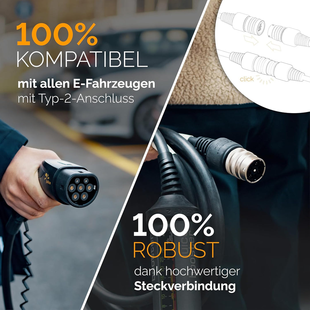 smartJuice Juice Booster 3 air - Typ 2 Ladekabel 11kW | Mobile Wallbox ohne Installation. Einfach an