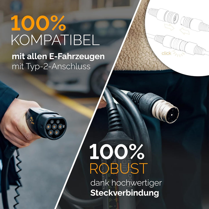 smartJuice Juice Booster 3 air - Typ 2 Ladekabel 11kW | Mobile Wallbox ohne Installation. Einfach an