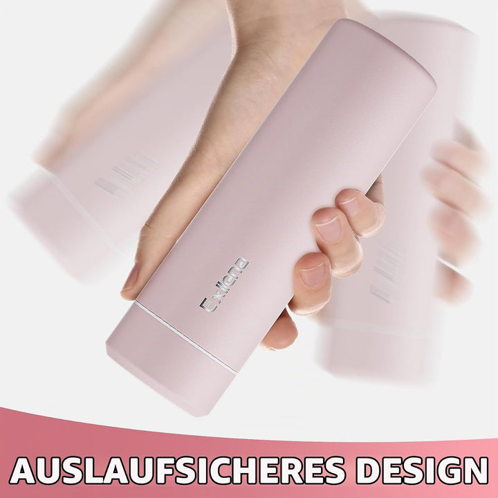 【Upgrade-Version】Exllena Mini Thermosflasche 350ml mit Edelstahl-Deckel, Trinkflasche Klein Doppelwa
