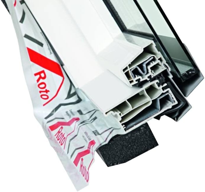 Dachdecker Favorit Roto Dachfenster aus Kunststoff mit Eindeckrahmen und Wärmedämmung (74 x 140), 74