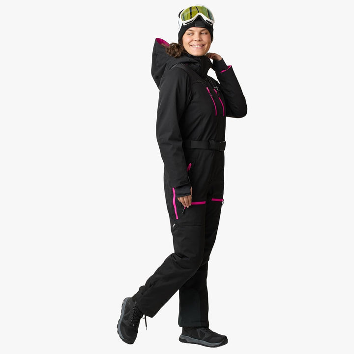 Swedemount Cervinia Skianzug für Damen 42 Black/Fresh Pink, 42 Black/Fresh Pink