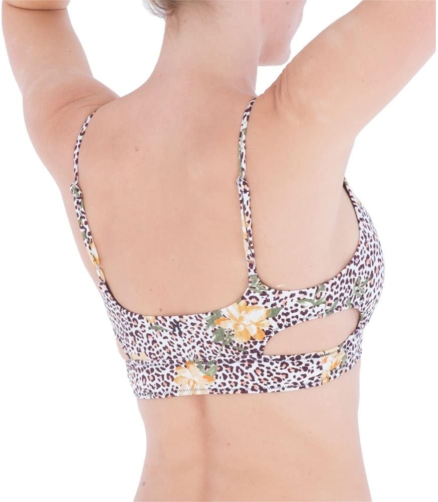 Hurley Damen Jungle Cat Bralette Bikinioberteil XS Dschungel, Katze, XS Dschungel, Katze