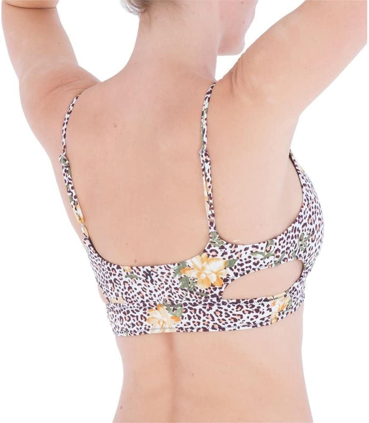 Hurley Damen Jungle Cat Bralette Bikinioberteil XS Dschungel, Katze, XS Dschungel, Katze