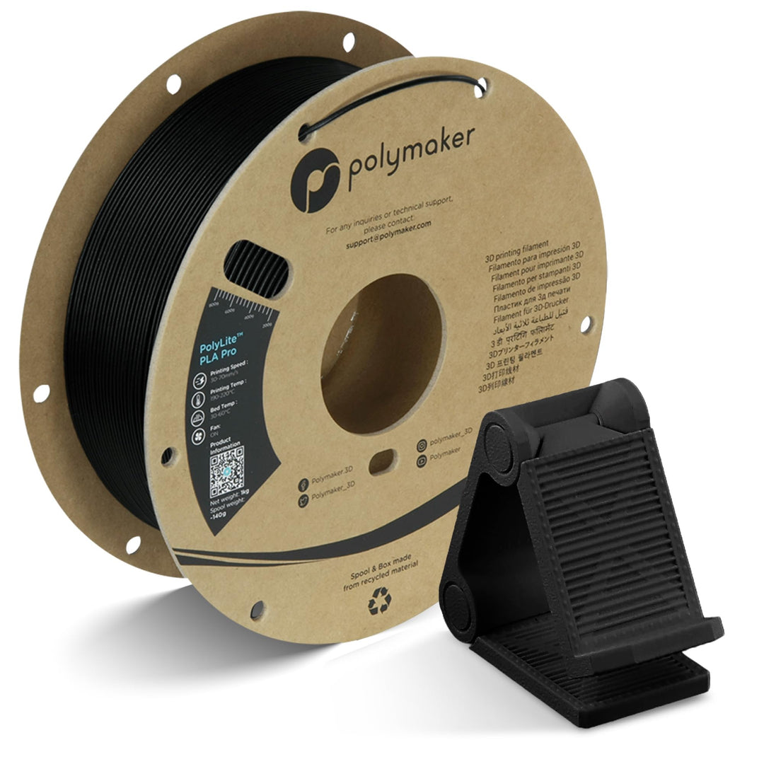 Polymaker PolyLite PLA PRO Schwarz - 1.75mm - 1kg Schwarz 1,75mm, Schwarz 1,75mm