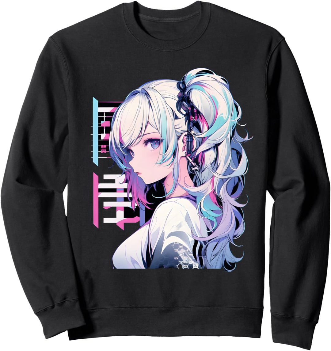 Manga Anime Ästhetische Cyberpunk Techwear Harajuku Sweatshirt