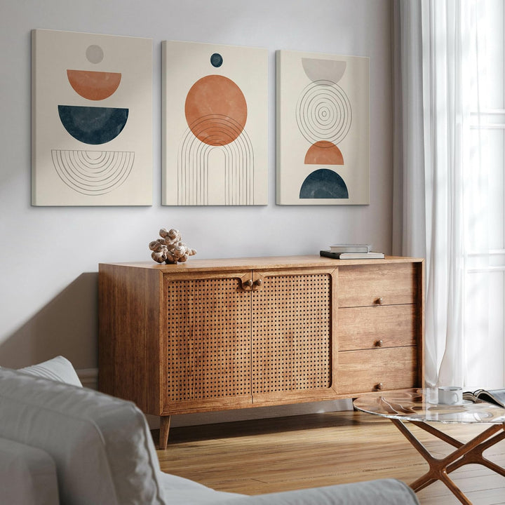 Muralo - Wandbilder Set - Leinwand Bilder Set Aufhängefertig - Bilder für Wohnzimmer Schlafzimmer -