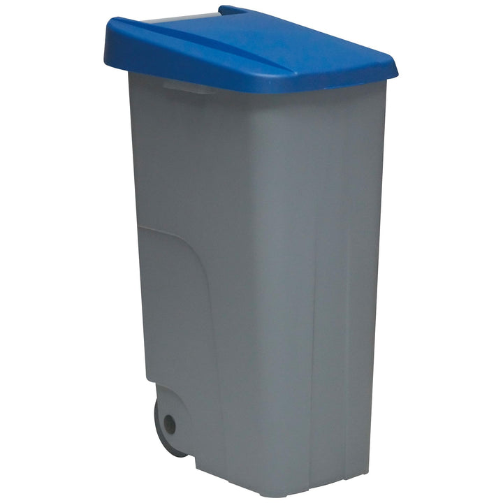 Well Home Recyclingbehälter, 110 Liter, geschlossen, Blau, 88 x 57 x 42 cm