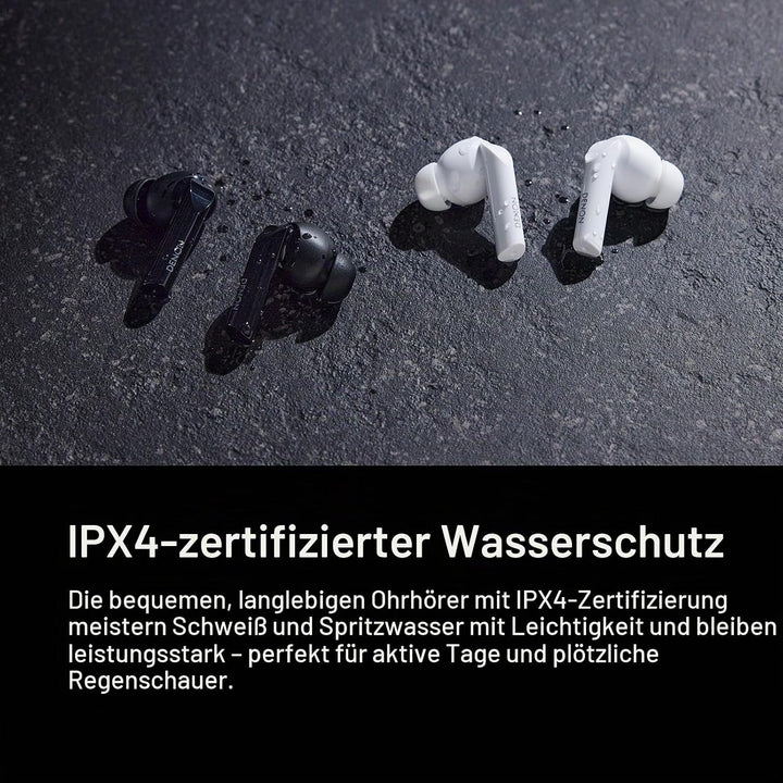 Denon AH-C840NCW True Wireless Bluetooth In-Ear-Kopfhörer mit aktiver Geräuschunterdrückung, wasserr