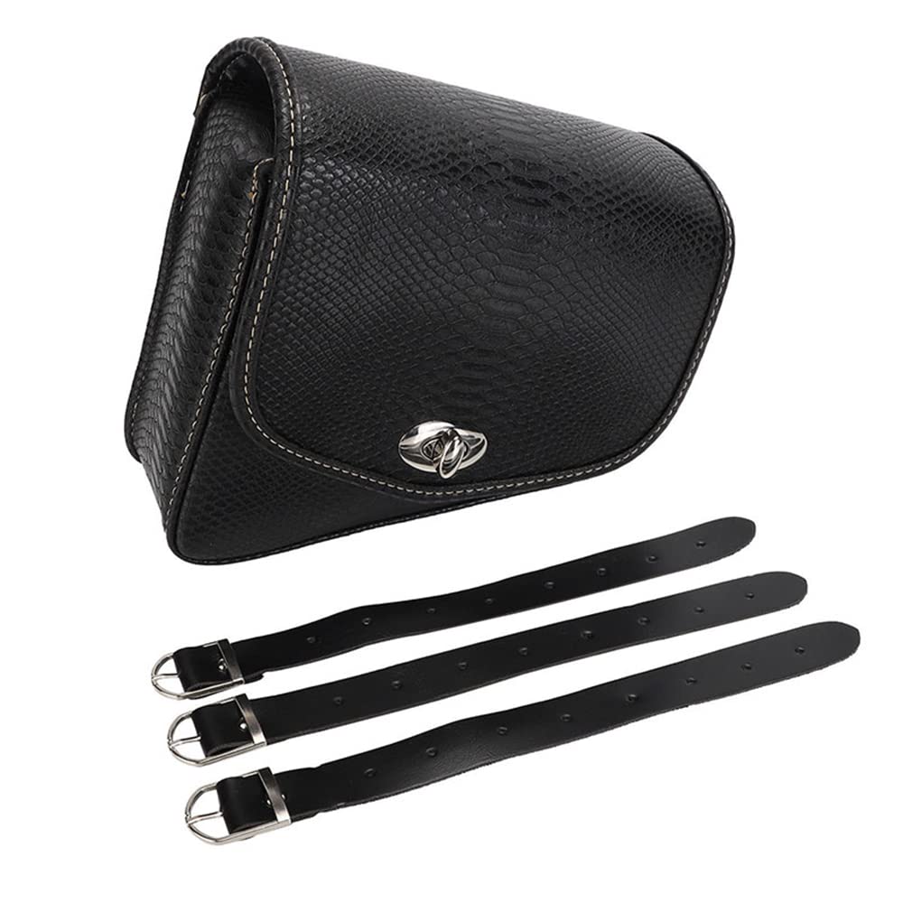 TOTMOX PU Leder Motorrad links und rechts Satteltaschen, grosse Tragfähigkeit Swing Arm allgemeine W