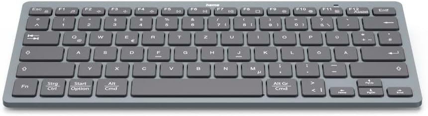 Hama Bluetooth Mini Tastatur Travel 400" für Tablets, kabellose Tastatur, QWERTZ DE Layout schwarz
