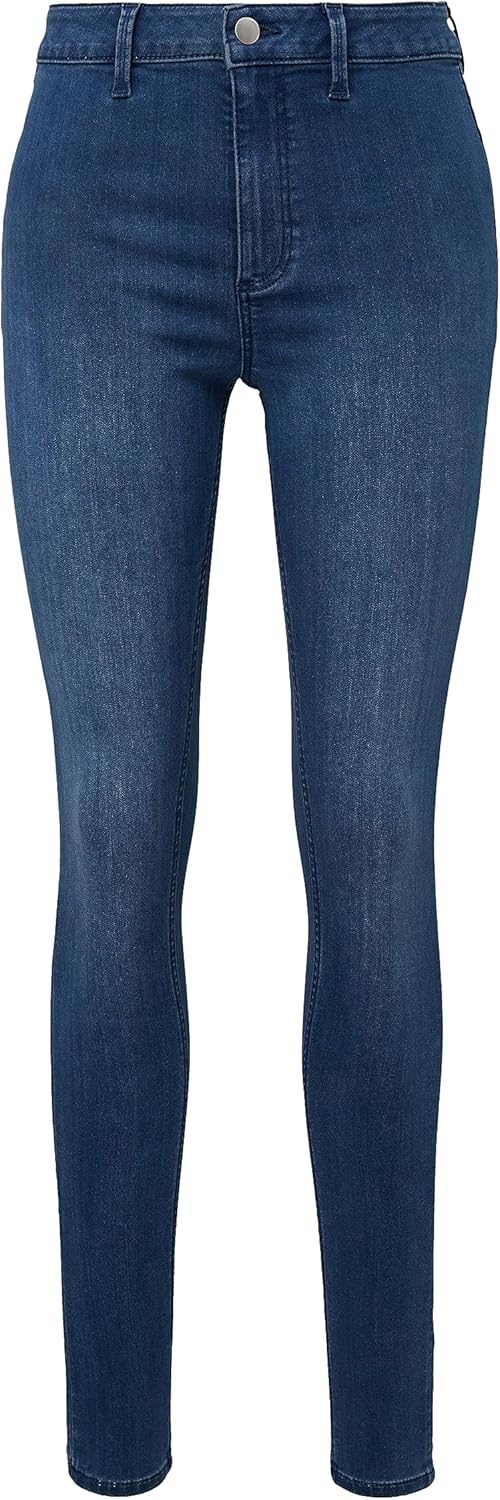 Q/S by s.Oliver Damen Jeans Hose, Sadie High Rise Skinny Leg 32W / 30L Blau, 32W / 30L Blau