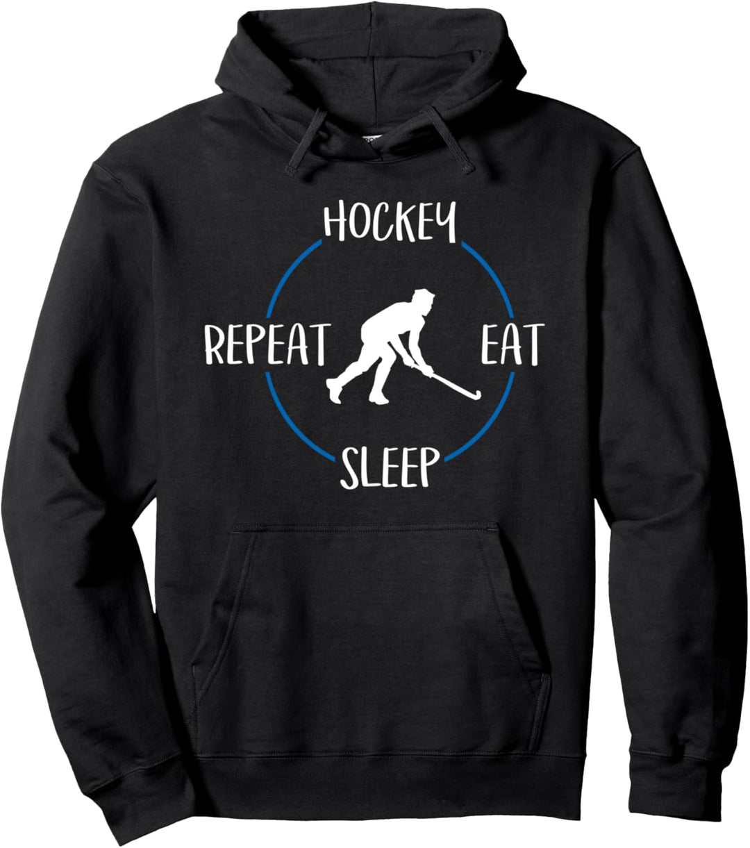 Hockey Eat Sleep Repeat Geschenk Für Feld-Hockeyspieler Pullover Hoodie