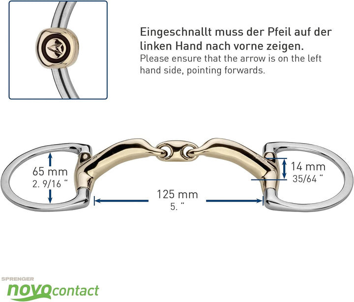 Sprenger NOVOcontact dopp.gebr.Olivenkopftrense 14mmSENSOGAN Sensogan-ES 1 Stück (1er Pack), Sensoga