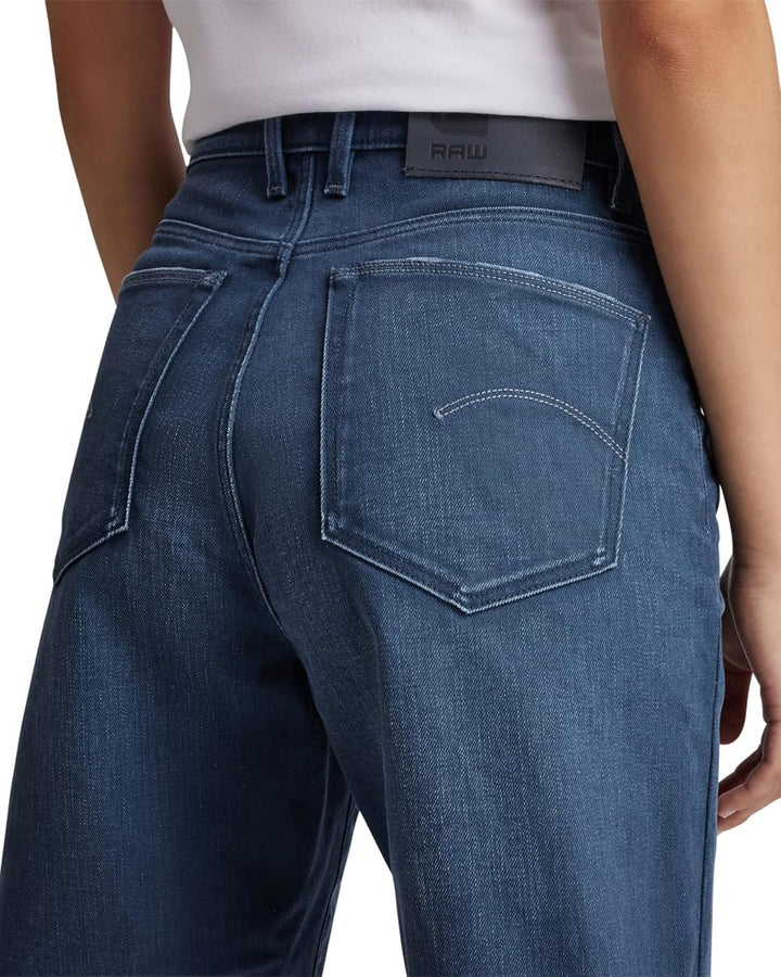 G-Star RAW Damen Janeh Ultra High Mom Ankle Jeans 26W / 30L Blau (Worn in Rivulet D16083-c048-c600),