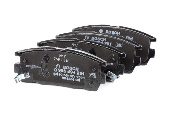 Bosch BP1123 Bremsbeläge - Hinterachse - ECE-R90 Zertifizierung - vier Bremsbeläge pro Set