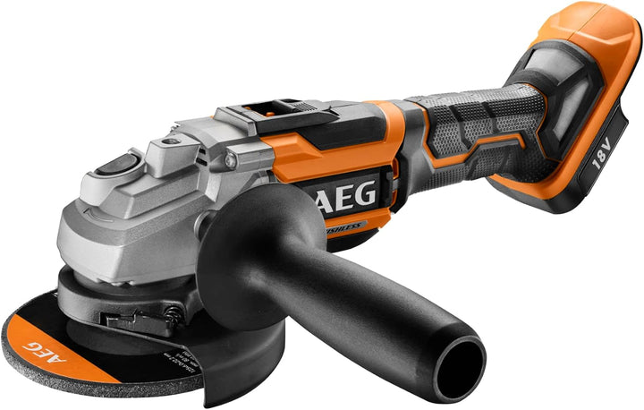 AEG 18 V PRO18V Brushless Akku-Winkelschleifer BEWS18-125BL-0 (Scheiben-Ø 125mm, Leerlaufdrehzahl 0-