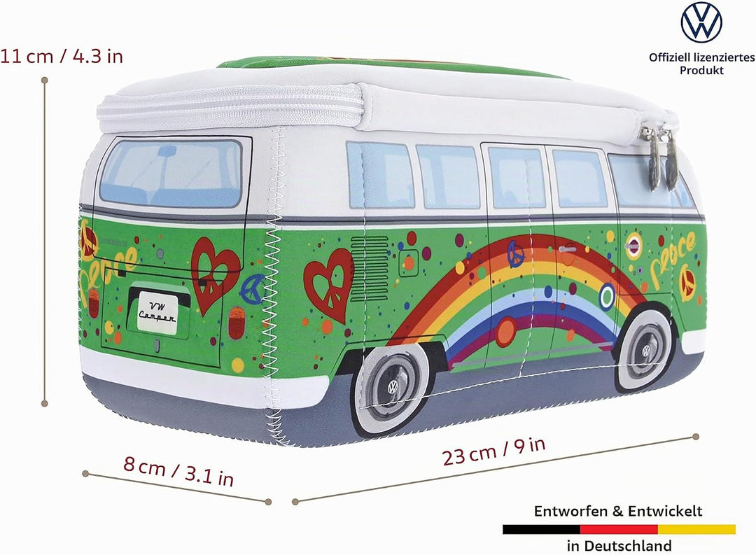 BRISA VW Collection - T1 Bulli Bus Kulturbeutel Kosmetiktasche | Volkswagen Universaltasche Waschbeu