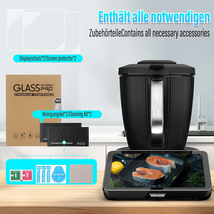 Sun3drucker Schutzfolie kompatibel mit Vorwerk Thermomix TM7, Displayschutz-Folie glasklare Displays