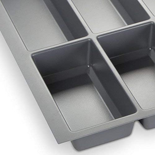 Orga-Box® IV UNIVERSAL Besteckeinsatz Besteckkasten silbergrau für 60er Schublade (473,5 x 526 mm)