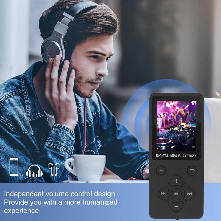 Elprico Musik-Player, MP3- & MP4-Player mit Bluetooth 5.0, 1.8 Zoll Farbbildschirm, HiFi-Sound, 128