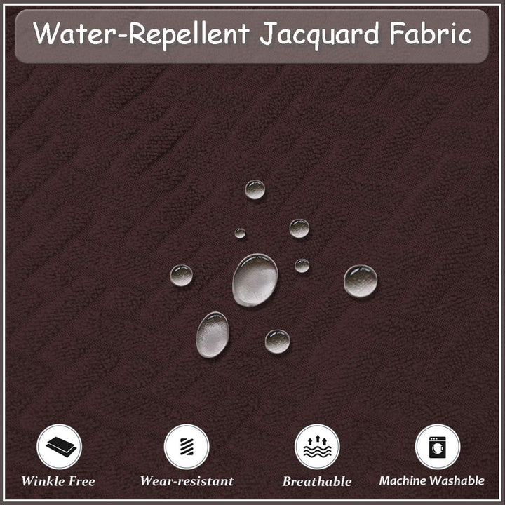 KELUINA Stretch wasserdichte Jacquard mit langem Gitter Esszimmer Stuhlhussen Home Decor, Stuhlhusse