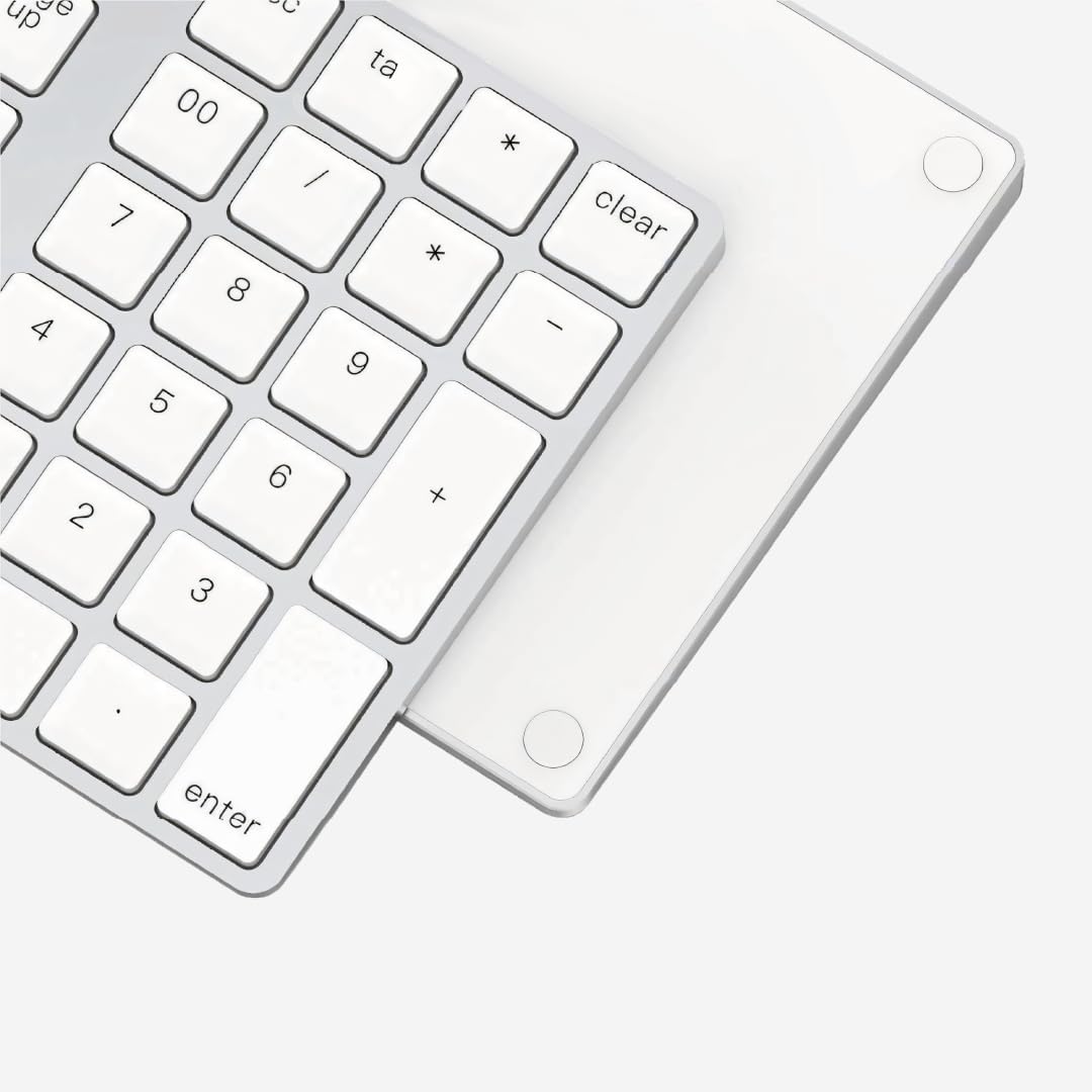 USB-C Bluetooth Numerische Ziffernblock – Kabelloses NumPad, Wiederaufladbare Numerische Tastatur fü