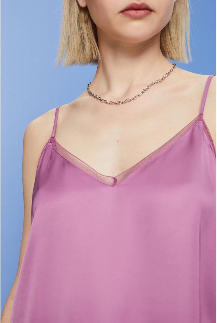 ESPRIT Damen Bluse, L 506/Violet 2