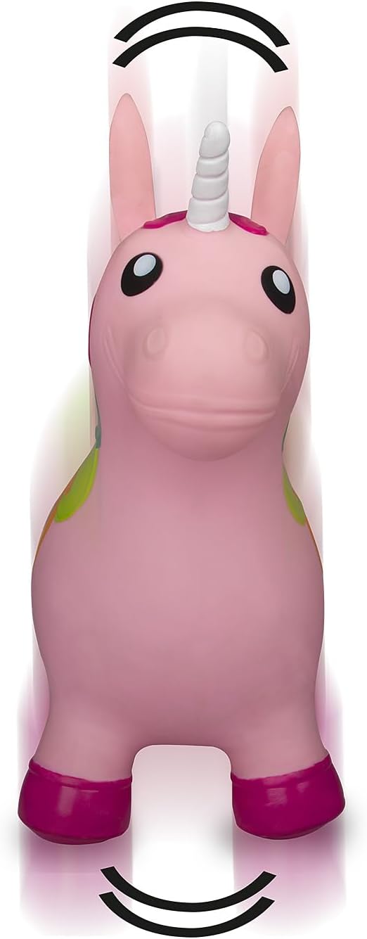 JAMARA 460316 Hüpftier Einhorn HoppyDoo - Spielzeug für Kinder, Hüpfspielzeug Baby Indoor/Outdoor, G