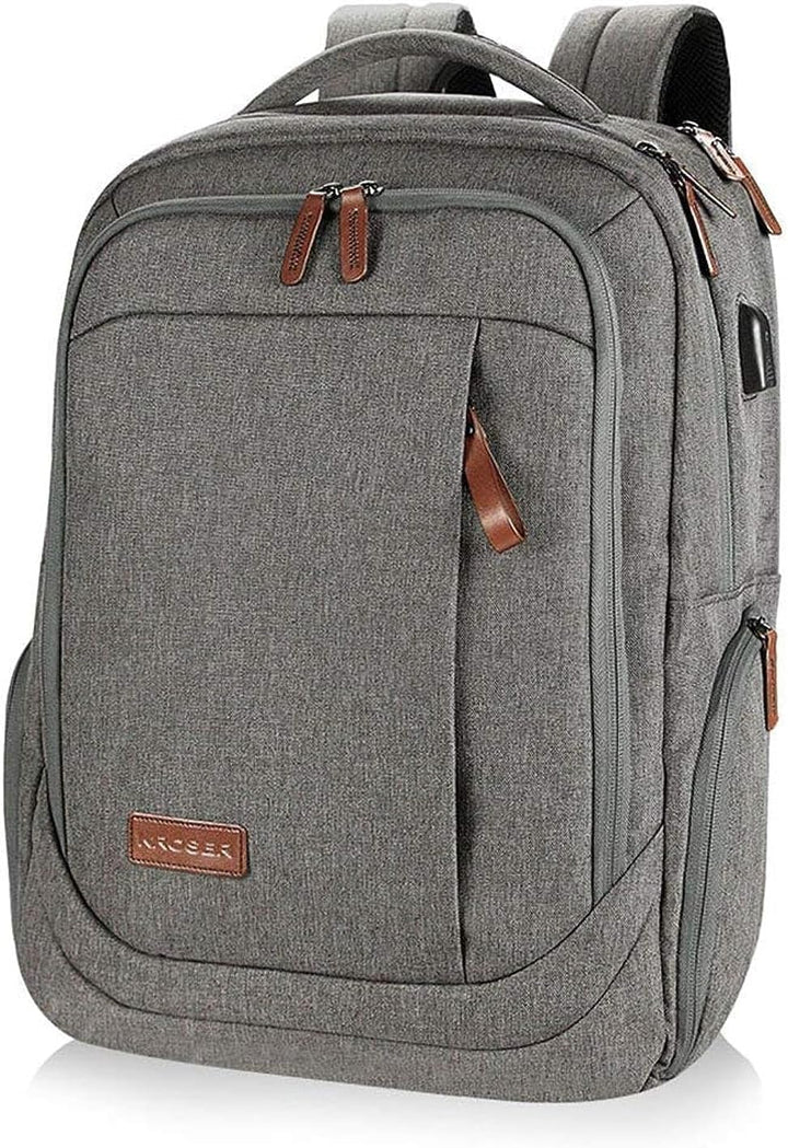 KROSER Laptop Rucksack Schulrucksack 17,3 Zoll Reiserucksack Handgepäck Tagesrucksack Wasserabweisen