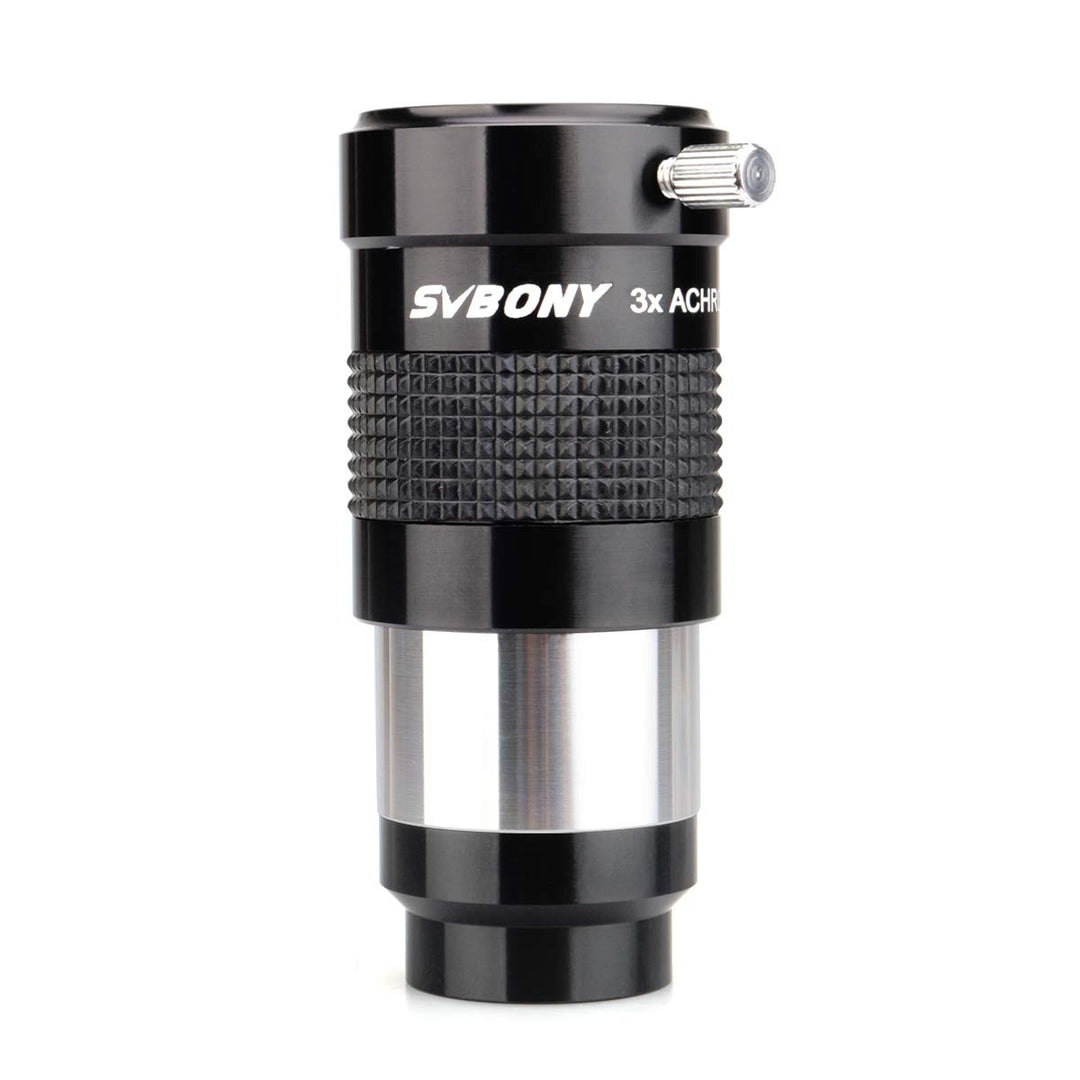Svbony SV136 Barlowlinse 3X, 1,25 Zoll Achromatisches Barlow FMC Metallteleskop Zubehör für Planeten