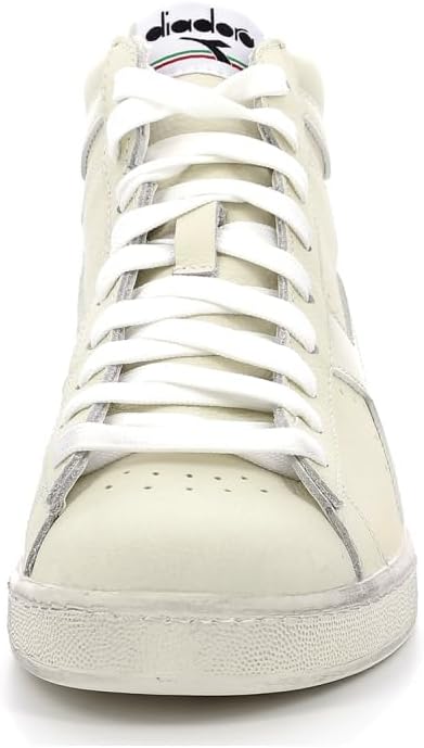 Diadora Unisex Game L High Waxed Hohe Sneaker 47 EU Weiss, 47 EU Weiss