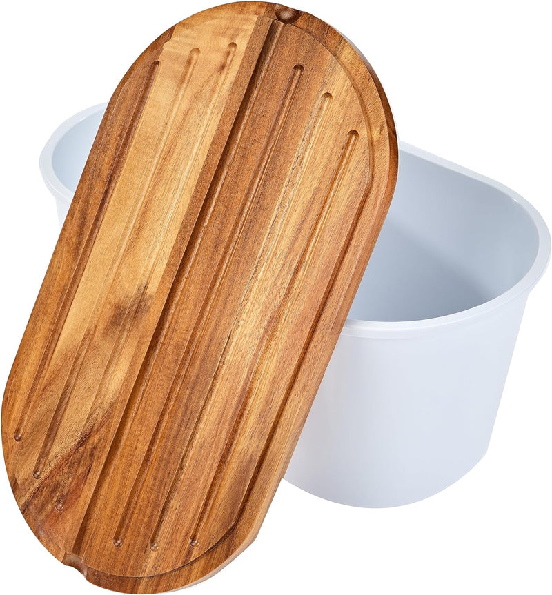 ECHTWERK Brotkasten “FRESH“, Brotbox, Platzsparende Aufbewahrungsbox, Brotkorb mit Deckel und Schnei
