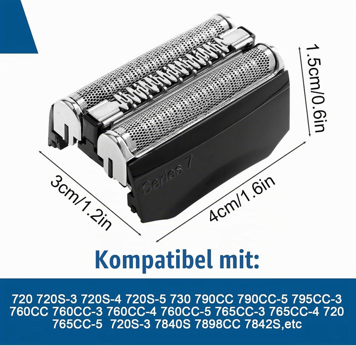 2 Stück Series 7 Scherkopf 70B Ersatzrasierkopf Kompatibel mit Series 7 Männer Rasierer Scherkopf Ra