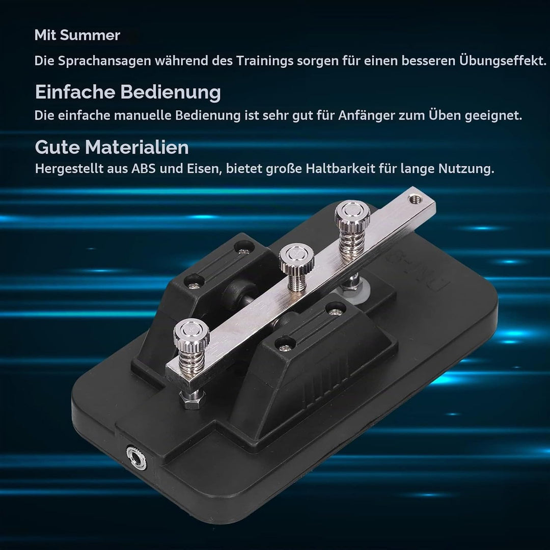 Morsetaste, Professionelle Morsetaste CW Telegraph Straight Key DIY Telegraph Tapper Manual CW Pract