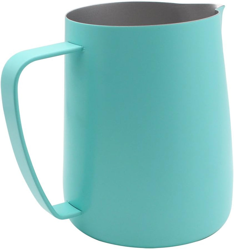 Dianoo Frothing Pitcher Krug, Edelstahl, geeignet für Kaffee, Latte und Milchaufschäumer, 600 ml, Bl