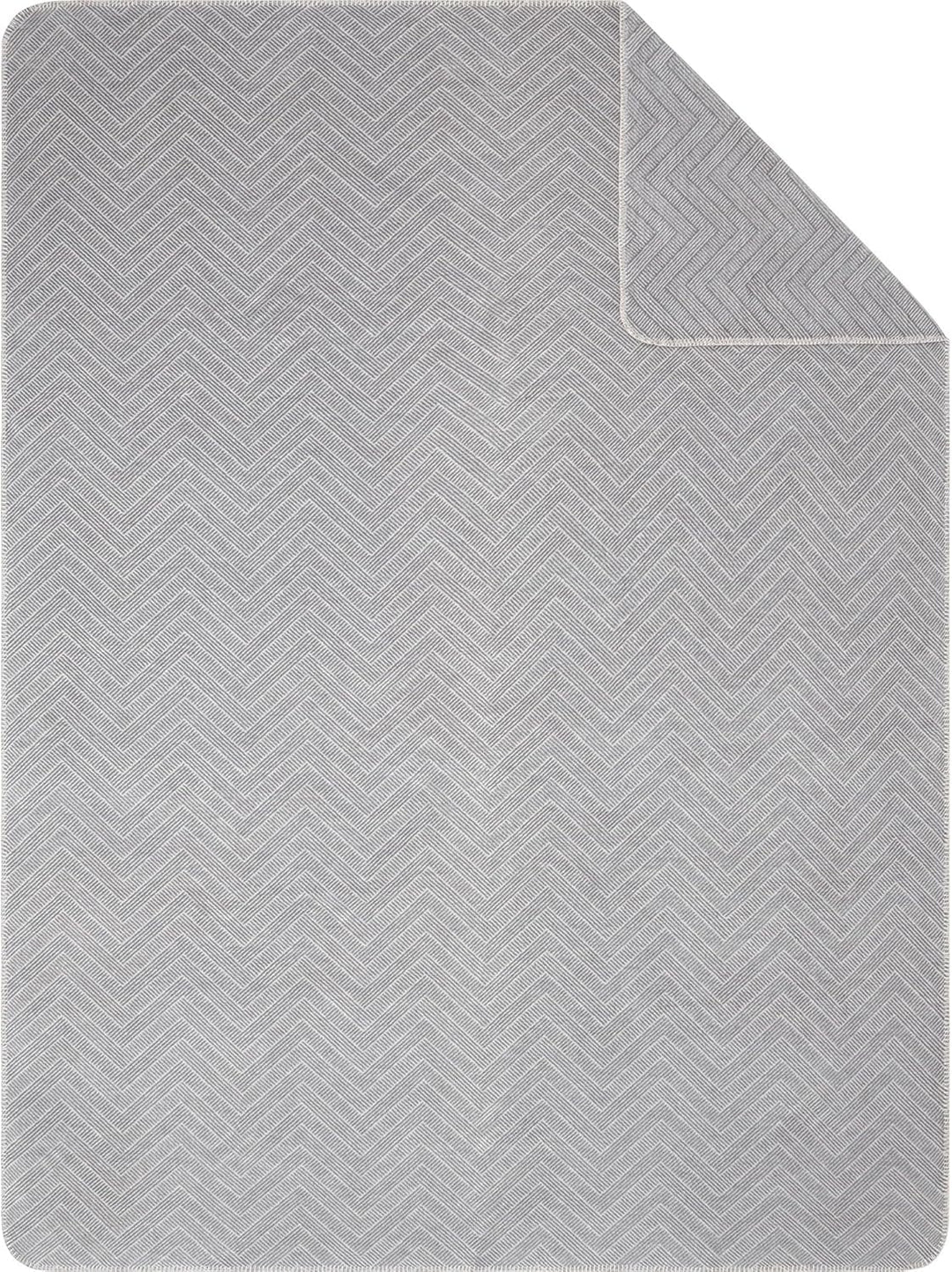 Ibena Wohndecke Nazca Baumwollmischung grau Grösse 150x200 cm