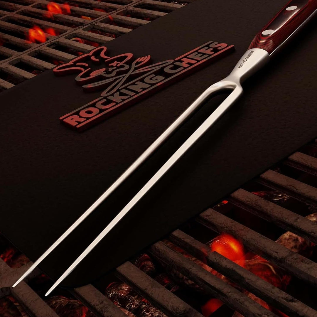 GIESSER seit 1776 - Made in Germany - Tranchiergabel 21 cm Rocking Chefs, PremiumCut Fork No 1, Flei