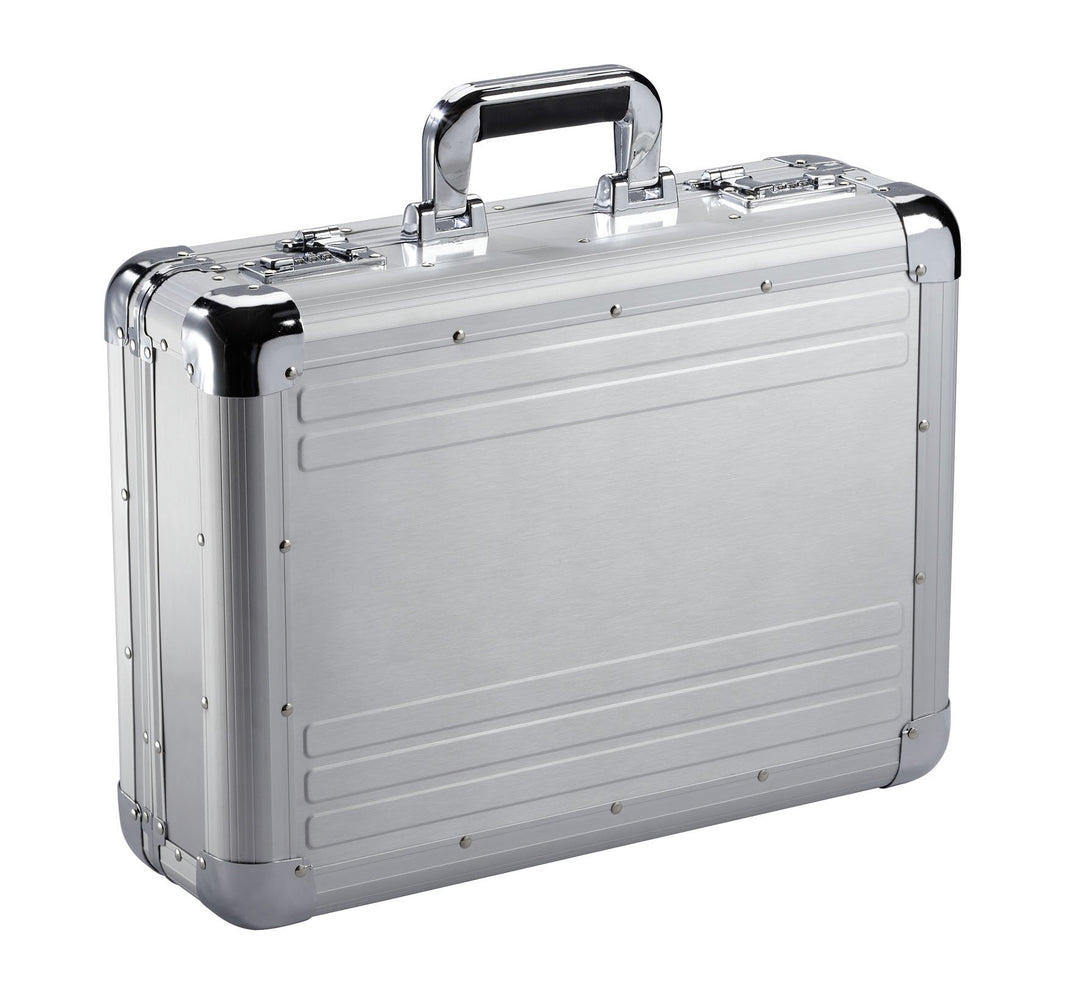 Alu Laptop Aktenkoffer Pilotenkoffer Aluminiumkoffer 45cm Silber