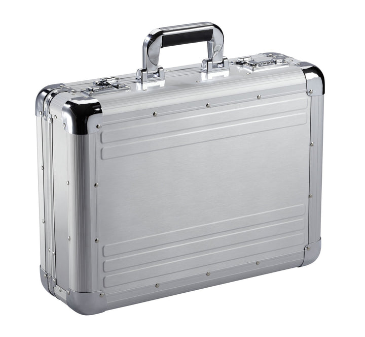 Alu Laptop Aktenkoffer Pilotenkoffer Aluminiumkoffer 45cm Silber