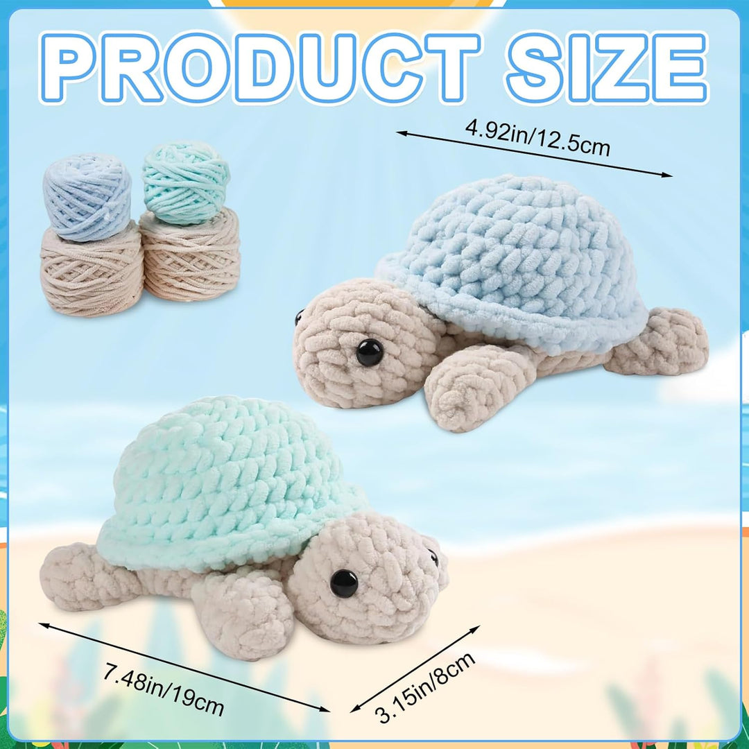 Tutamaz Häkeln für Anfänger Tiere Häkelset 2 Stück Crochet Set für Kinder Erwachsen,Tiere Häkeln Set