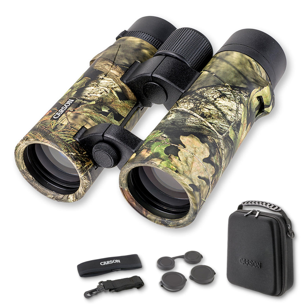 Carson RD Full-Size Fernglas, Doppelstegdesign, 10x42mm, Mossy Oak Tarnoptik, wasserdicht, robust, b