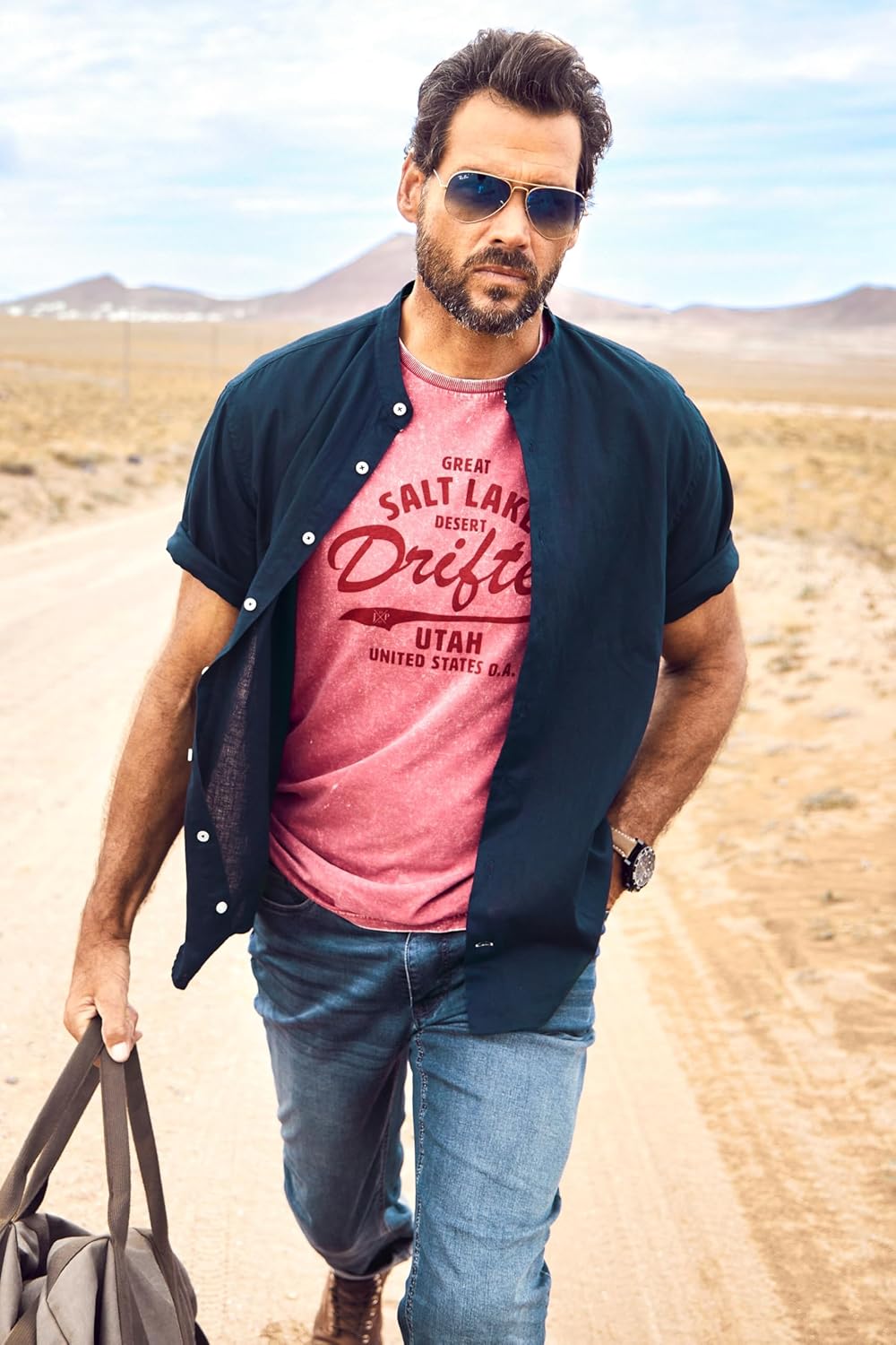 JP 1880 Herren, Halbarm, Leinenmix, Stehkragen, Modern Fit Hemd 5XL Navy Blau, 5XL Navy Blau