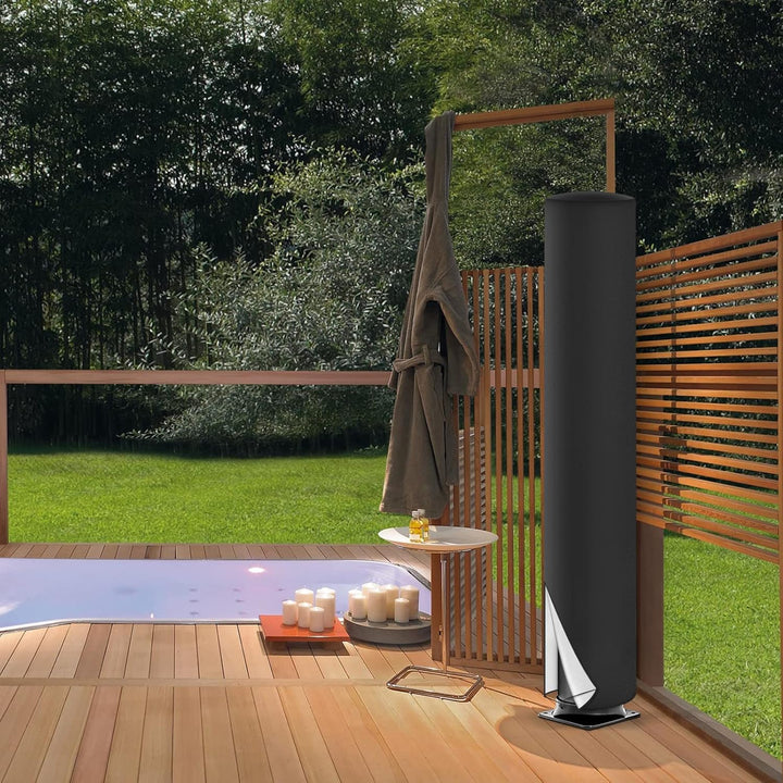 LMYDIDO Schutzhülle für Solardusche, 420D Wasserdicht UV-Schutz Garten Solarduschen Abdeckung, Garte