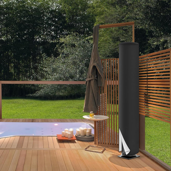 LMYDIDO Schutzhülle für Solardusche, 420D Wasserdicht UV-Schutz Garten Solarduschen Abdeckung, Garte