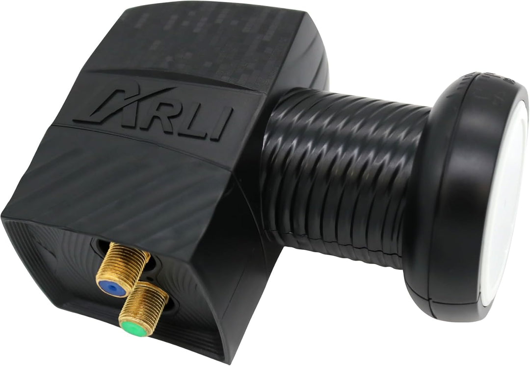 60cm HD Sat Anlage Twin LNB + 50m Koaxialkabel 135dB + 2 F-Stecker Digital 2 Teilnehmer Antenne Weis