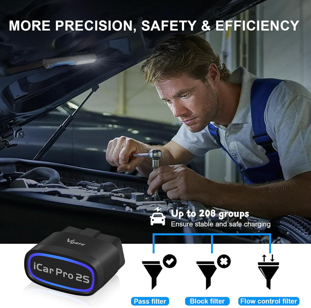 Vgate iCar Pro 2S OBD2 Bluetooth Adapter Motor überprüfen Fahrzeug Code-Leser Diagnose Scanner-Werkz