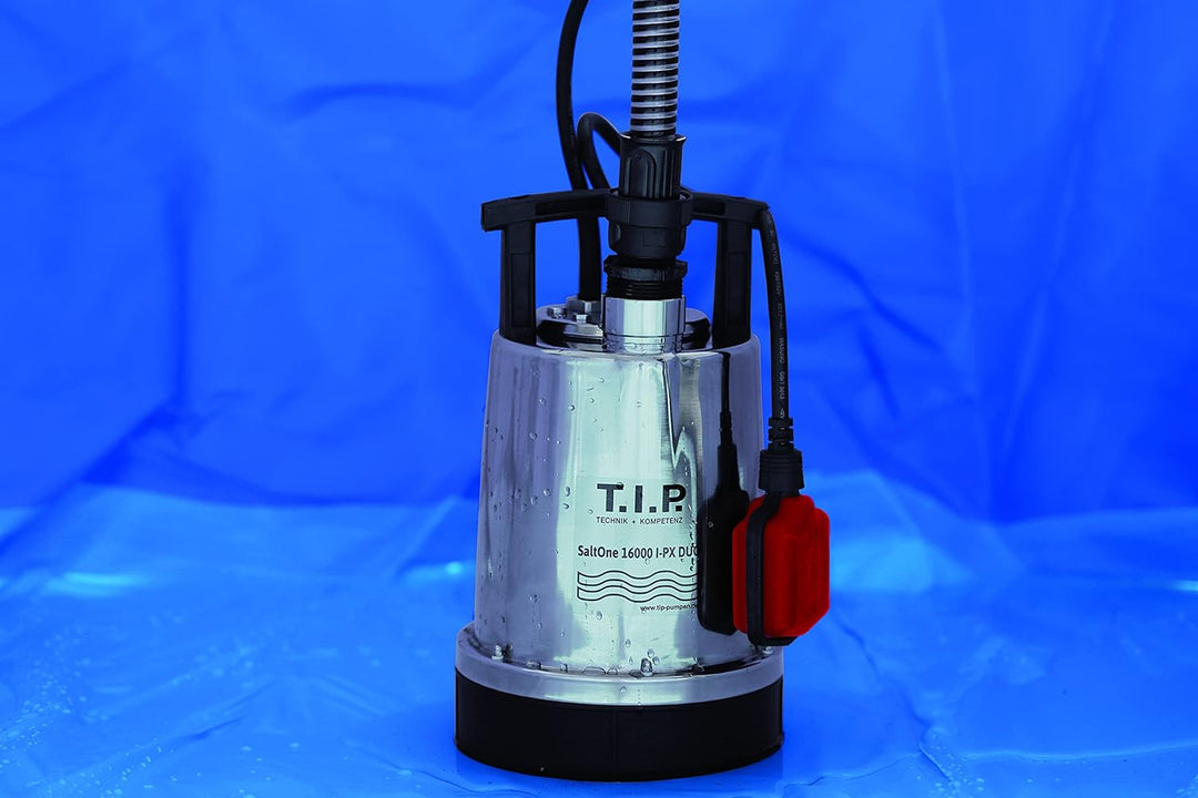 T.I.P. SaltOne 1600 I-PX DUO Salzwasser-Tauchpumpe + T.I.P. 31008 Entwässerungsschlauch Schlauch für